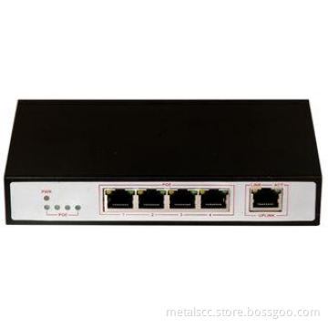 4 Port POE Switches with 1Port Gigabit IEEE802.3af , IP Cam